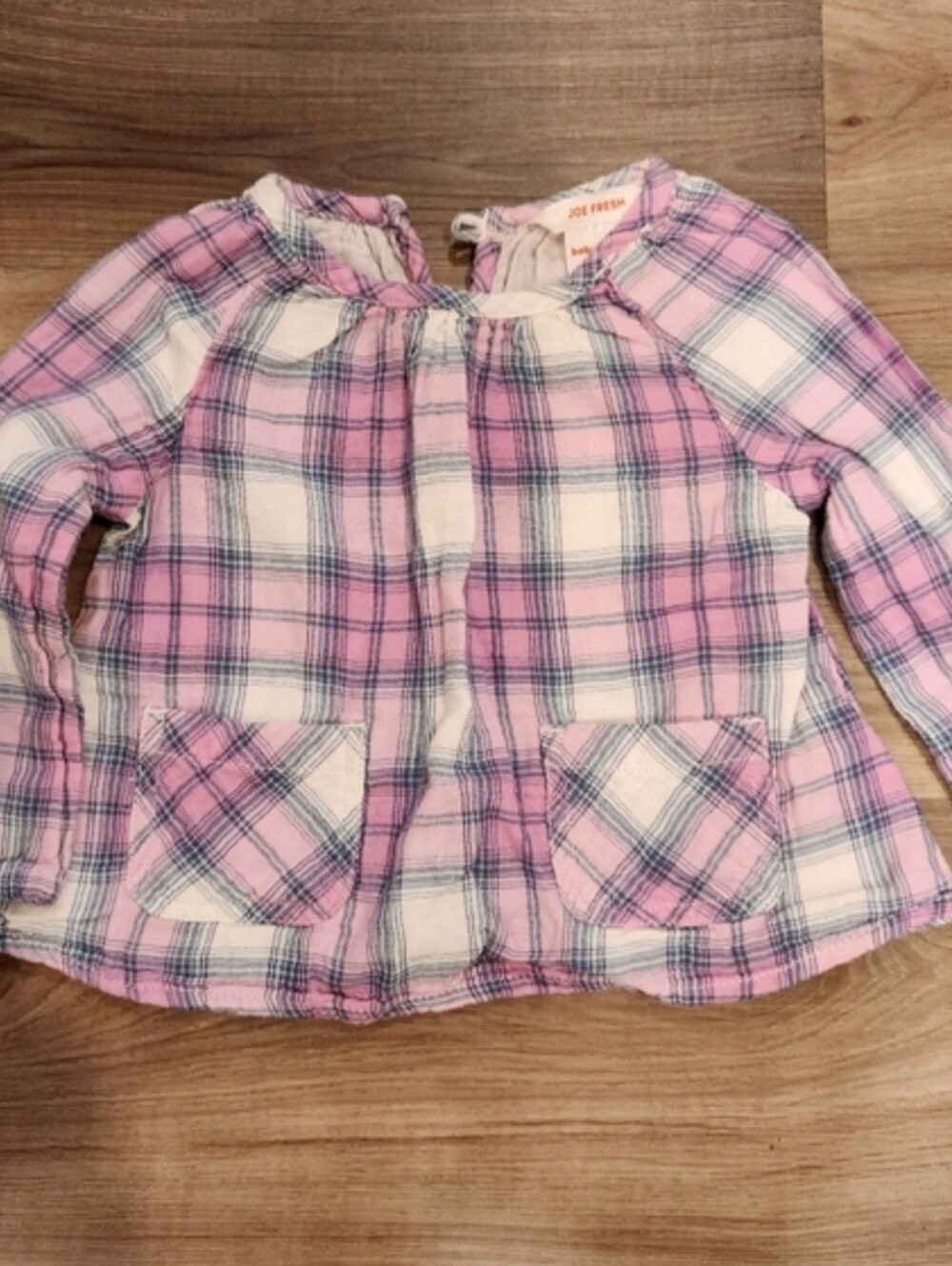 *Plaid Pink Top*